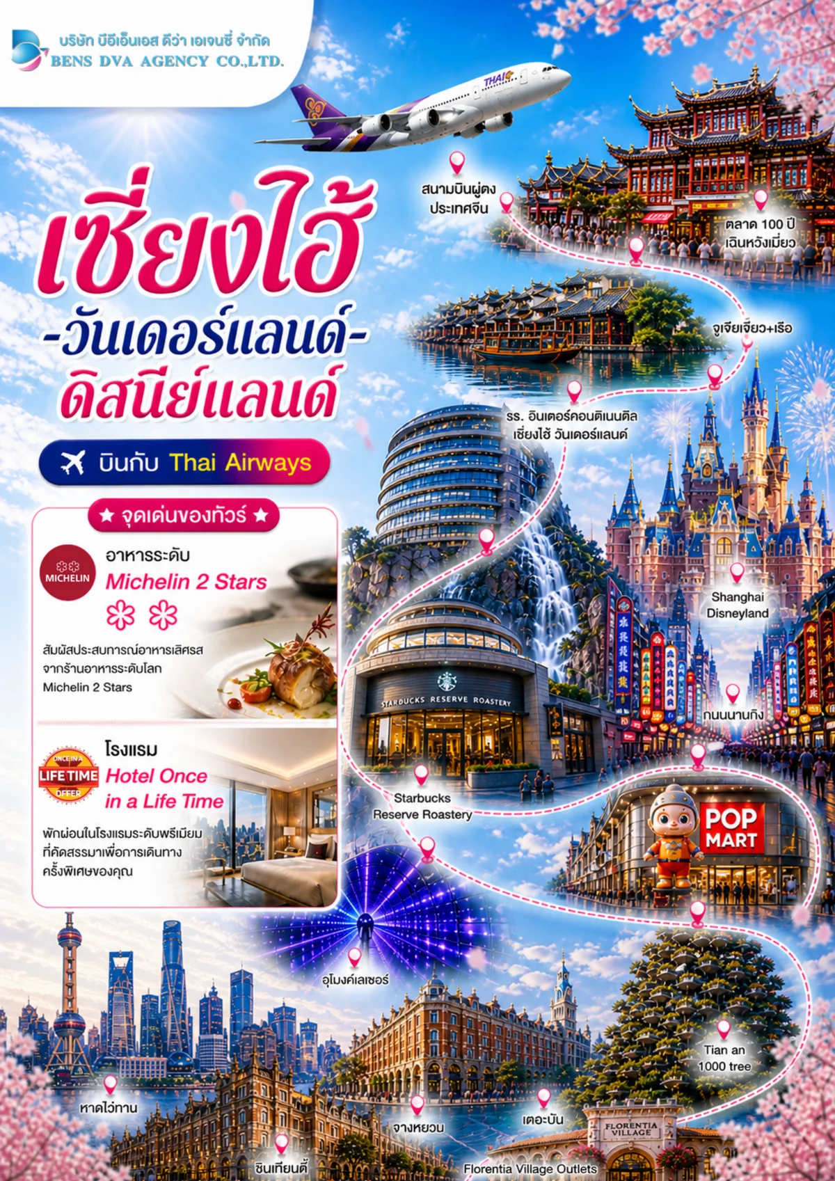ทัวร์ส่วนตัวเซี่ยงไฮ้ วันเดอร์แลนด์ + ดิสนีย์แลนด์ 5 วัน 3 คืน บินไทยแอร์เวย์ส — หน้า 1