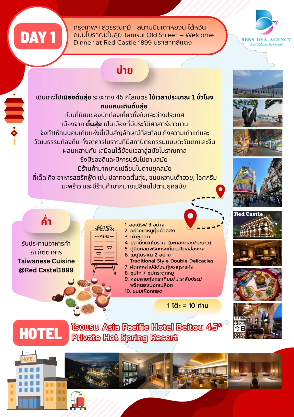 ทัวร์ส่วนตัวไต้หวัน 4 วัน 3 คืน ไทเป จิ่วเฟิ่น เป๋ยโถว เย่หลิว บินตรงการบินไทย — หน้า 5